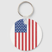Porte-clés Drapeau américain classique (Verso)