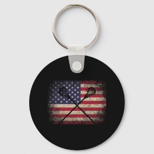 Porte-clés Drapeau américain de crosse 4 juillet cadeau - Bal