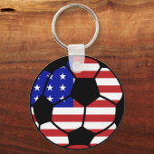 Porte-clés Drapeau américain de football (Recto)
