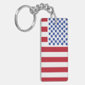 Porte-clés Drapeau américain de la paix État américain Keycha (Devant gauche)