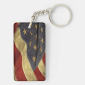 Porte-clés Drapeau américain en détresse (Dos)