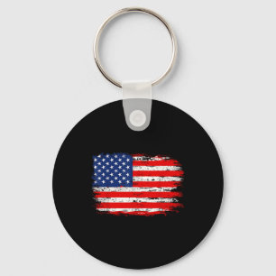 Porte-clés Drapeau américain en détresse cadeau américain pou