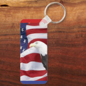 Porte-clés Drapeau américain et aigle (Verso)