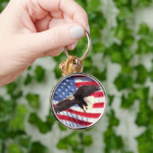 Porte-clés Drapeau américain et porte - clé d'Eagle (Main)