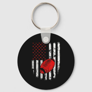 Porte-clés Drapeau américain Football USA Patriotique Sport L