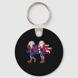 Porte-clés Drapeau américain George Washington Griddy 4 juill