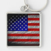 Porte-clés Drapeau américain Grunge (Devant)