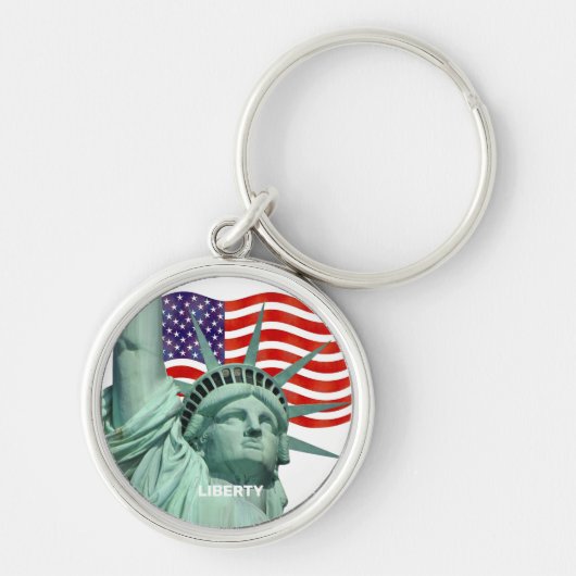 Porte-clés Drapeau américain Lady Liberty (Devant)