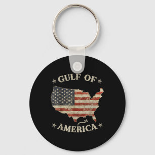 Porte-clés Drapeau Américain M Du Golfe Retro Of Usa America