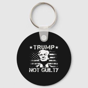 Porte-clés Drapeau américain partisan de Trump non coupable
