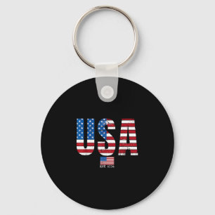 Porte-clés Drapeau américain patriotique Usa 4 juillet amériq