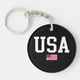 Porte-clés Drapeau américain patriotique USA pour hommes femm