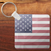 Porte-clés Drapeau américain Rouge Blanc Bleu Amérique Mesh g (Recto)