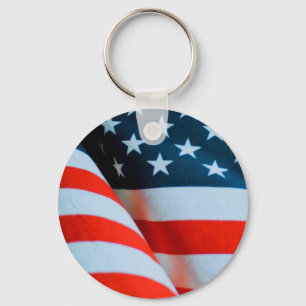Porte-clés Drapeau américain rouge blanc et bleu