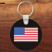 Porte-clés drapeau américain rouge bleu blanc (Recto)