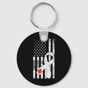 Porte-clés Drapeau américain Ruban Type 1 Sensibilisation au