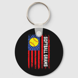 Porte-clés Drapeau américain Softll Grams Drôle Joueur Softll