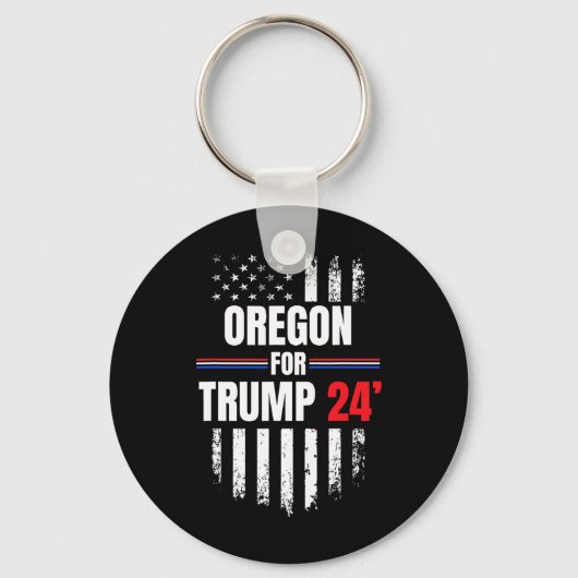 Porte-clés Drapeau américain Trump 2024 (Recto)