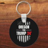 Porte-clés Drapeau américain Trump 2024 (Recto)