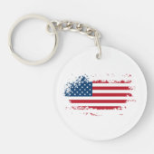 Porte-clés Drapeau américain USA (Devant)