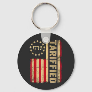 Porte-clés Drapeau américain USA 1776 Tarrifs américains