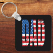 Porte-clés Drapeau American Dad (Recto)