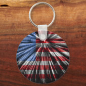 Porte-clés Drapeau American Fireworks (Recto)
