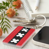 Porte-clés Drapeau Amsterdam (Devant droit)