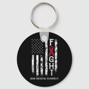 Porte-clés Drapeau Aneurysm Warrior Us