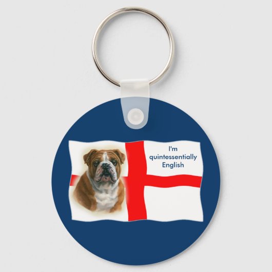 Porte-clés Drapeau anglais et Porte - clé bulldog (Recto)