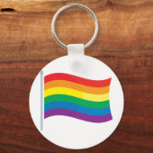 Porte-clés Drapeau arc-en-ciel (Recto)