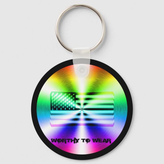 Porte-clés Drapeau Arc-En-Ciel - À Porter (Recto)