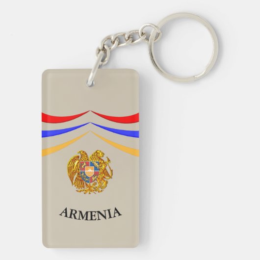 Porte-clés Drapeau arménien (Dos)