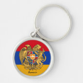 Porte-clés Drapeau arménien & Arménie - fête, anniversaire/sp (Devant)