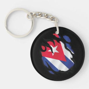 Porte-clés Drapeau arraché à Cuba
