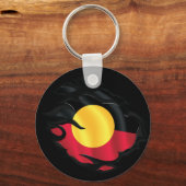 Porte-clés Drapeau arraché autochtone (Recto)
