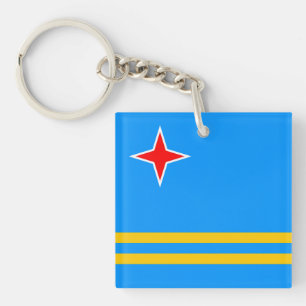 Porte-clés Drapeau Aruba