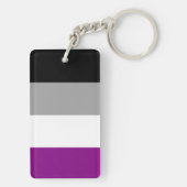 Porte-clés Drapeau asexué (Dos)