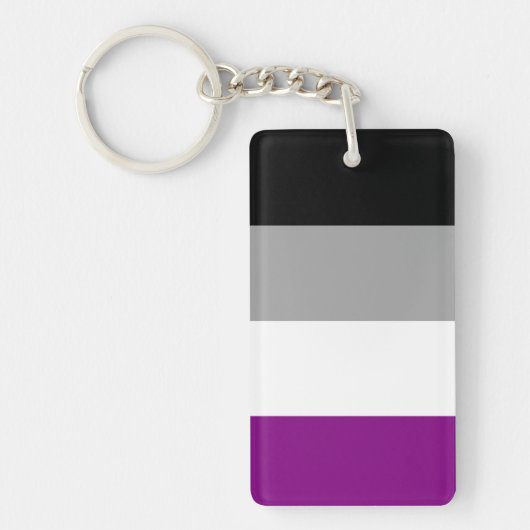 Porte-clés Drapeau asexué (Devant)