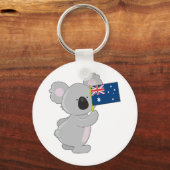 Porte-clés Drapeau australien de Koala (Recto)