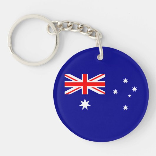 Porte-clés drapeau australien patriotique (Devant)