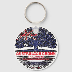 Porte-clés Drapeau Australien Thaïlandais Australien Thaïland