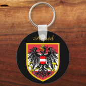 Porte-clés Drapeau Autriche (Recto)