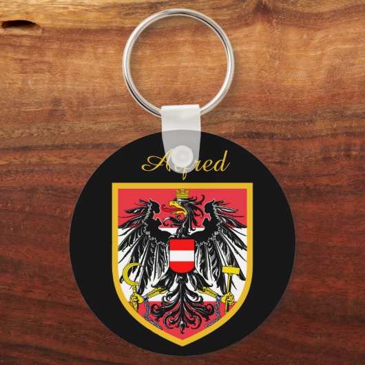 Porte-clés Drapeau Autriche (Recto)