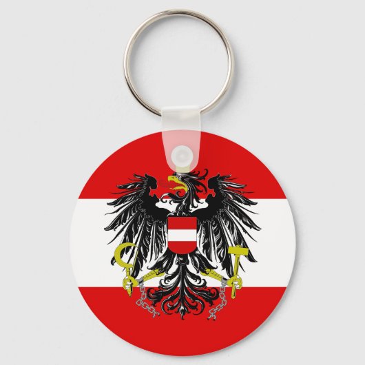 Porte-clés Drapeau autrichien (Recto)