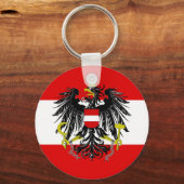 Porte-clés Drapeau autrichien (Recto)