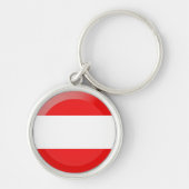 Porte-clés Drapeau autrichien (Devant)