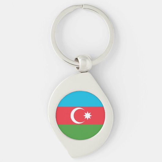 Porte-clés Drapeau Azerbaïdjan (Devant)