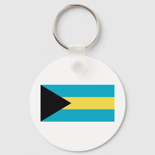 Porte-clés Drapeau Bahamas (Recto)