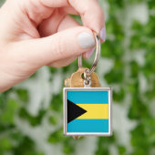 Porte-clés Drapeau Bahamas (main)